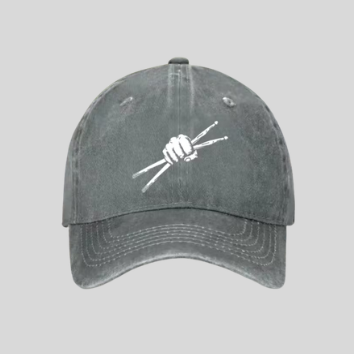 Baseball Cap Drummer Vintage donker grijs